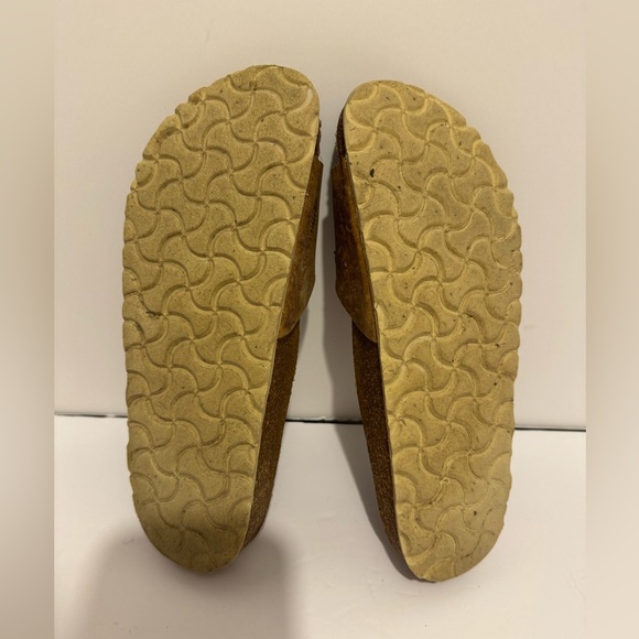 Birkenstock Brown Sandals with Gold Buckle - Picture 14 of 15